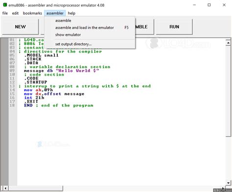 Download EMU8086 for Windows 11, 10, 7, 8/8.1 (64 .